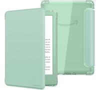 MoKo Case for 6" Kindle (11th Generation-2024/2022 Release), Ultra Clear Soft Flexible Transparent TPU Back Cover Light Shell with Auto Wake/Sleep for Kindle 11th Generation 2024, Agave Green