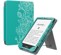 MoKo Case for 7"/6.8" Kindle Paperwhite(12th/11th Gen-2024/2021) and Kindle Colorsoft Signature Edition, Slim PU Shell Cover Case with Auto-Wake/Sleep for Kindle Paperwhite 2024, Line Drawings