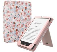 MoKo Case for 7"/6.8" Kindle Paperwhite(12th/11th Generation-2024/2021) and Kindle Colorsoft Signature Edition, Slim PU Shell Cover Case with Auto-Wake/Sleep for Kindle Paperwhite 2024, Spring Pink