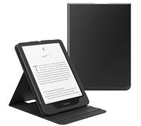 MoKo Case for All-New 7"/6.8" Kindle Paperwhite (12th/11th Gen.,2024/2021)&Kindle Colorsoft Signature Edition(1st Gen.,2024), Vertical Flip Stand Case Protective Cover with Auto Wake/Sleep, Black