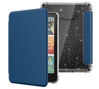 MoKo Case for All-New 7" E-Reader 12th Gen 2024/2025,Ultra Clear Soft Flexible Glitter TPU Back Cover Light Shell with Auto Wake/Sleep, Not fit BOOX & Kobo, Dark Sea Blue
