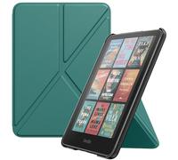 MoKo Case for All-New 7" E-Reader and E-Reader 2024/2025, Origami Standing Shell Case with Magnetic PC Back Cover, Jade Green