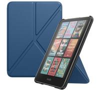 MoKo Case for All-New 7" E-Reader and E-Reader 2024/2025, Origami Standing Shell Case with Magnetic PC Back Cover, Dark Sea Blue