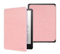 MoKo Case for All-New 7" Kindle Paperwhite 12th Gen 2024&Kindle Colorsoft Signature Edition 2024, Lightweight PU Protective Shell Cover with Auto Wake/Sleep for Paperwhite 2024, Cinnamon Pink