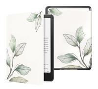 MoKo Case for All-New 7" Kindle Paperwhite 12th Gen 2024&Kindle Colorsoft Signature Edition 2024,Lightweight PU Protective Shell Cover with Auto Wake/Sleep for Kindle Paperwhite 2024, Leaves