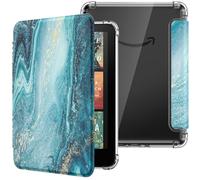 MoKo Case for All-new 7" Kindle Paperwhite 12th Gen 2024&Kindle Colorsoft Signature Edition 2024, Ultra Clear Soft Flexible Transparent TPU Back Cover Light Shell with Auto Wake/Sleep, Gilding Texture
