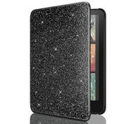 MoKo Case for All-new 7" Kindle Paperwhite(12th Generation-2024) and Kindle Colorsoft Signature Edition 2024, Lightweight Shell Cover with Auto Wake/Sleep for Kindle Paperwhite 2024, Black & Glitter