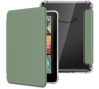 MoKo Case for All-new 7" Kindle Paperwhite 12th Generation 2024&Kindle Colorsoft Signature Edition 2024, Ultra Clear Soft Flexible Transparent TPU Back Cover Light Shell with Auto Wake/Sleep, Celadon