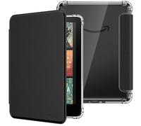 MoKo Case for All-new 7" Kindle Paperwhite 12th Generation 2024&Kindle Colorsoft Signature Edition 2024, Ultra Clear Soft Flexible Transparent TPU Back Cover Light Shell with Auto Wake/Sleep, Black