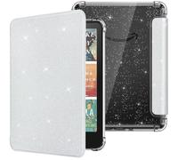 MoKo Case for All-new 7" Kindle Paperwhite 2024 12th Gen&Kindle Colorsoft Signature Edition 2024,Ultra Clear Soft Flexible Glitter TPU Back Cover Light Shell with Auto Wake/Sleep, Glitter White