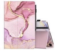 MoKo Case for Amazon Fire Max 11 Tablet (13th Generation, 2023 Release) 11" - Slim Folding Stand Cover Case for Kindle Fire 11 Tablet with Auto Wake/Sleep, Light Pink Gold Marble