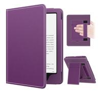MoKo Case for eBook Reader, Slim PU Shell Cover Case with Auto-Wake/Sleep for E-reader, Not fit Kobo Aura 2/Remarkable, Lychee Deep Purple