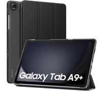 MoKo Case for Galaxy Tab A9+/A9 Plus 11 inch 2023, Slim Stand Protective Smart Cover with Hard PC Translucent Back Shell for Tab A9 Plus Tablet (SM-X210/X216/X218), Auto Wake/Sleep, Black