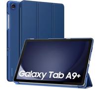 MoKo Case for Galaxy Tab A9 Plus 11 inch 2023, Slim Stand Protective Smart Cover with Hard PC Translucent Back Shell for Tab A9 Plus Tablet (SM-X210/X216/X218), Auto Wake/Sleep, Navy Blue