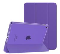 MoKo Case for iPad 10.2 iPad 9th Generation 2021/ iPad 8th Generation 2020/ iPad 7th Generation 2019, Slim Stand Hard Back Shell Smart Cover Case for iPad 10.2 inch, Auto Wake/Sleep, Dark Purple