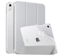 MoKo Case for iPad 10th Generation 2022, iPad 10.9 Inch Case TPU Translucent Matte Back Cover with Auto Sleep/Wake Tablet Cases Protective Cover with Stand, Silver