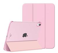 MoKo Case for iPad 10th Generation Case 2022, Slim Stand Hard Back Shell Smart Cover iPad 10.9 Inch Case with Auto Wake/Sleep, Flowers Pink