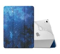 MoKo Case for iPad Air 11 inch M4/M3/M2 2026/2025/2024, Blue Starry Sky | for iPad Air 5th/4th Generation 10.9" 2022/2020, Translucent Soft TPU Back Cover, Protective Folio Case, Auto Wake/Sleep