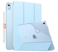 MoKo Case for iPad Air 11 inch M4/M3/M2 2026/2025/2024, Sky Blue | for iPad Air 5th/4th Generation 10.9" 2022/2020, Translucent Soft TPU Back Cover, Protective Folio Case, Auto Wake/Sleep