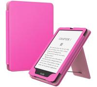 MoKo Case for Kindle Paperwhite 11th Generation-2021 and Signature Edition, 6.8" Slim PU Shell Cover With Auto-Wake/Sleep, Persian Pink