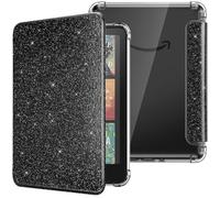 MoKo Case for Kindle Paperwhite 12th Gen & Colorsoft 2024, Black & Glitter