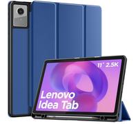 MoKo Case for Lenovo Idea Tab 11 2025 with Stylus Holder, Ultra-Thin Smart Trifold Stand Case with Auto Sleep/Wake, Slim PU Leather Protective for Lenovo Idea Tab/Xiaoxin Pad 11, Navy Blue