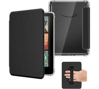 MoKo Case for New 7" E-reader (12th Gen 2025/2026) and Colorsoft 2024/2025 1st, Glitter Clear Kindle Case, Flexible Clear Soft TPU Back Cover Light Shell with Auto Wake/Sleep, Black