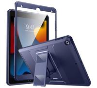 MoKo Case for New iPad 9th Generation 10.2 2021 / iPad 8th Gen 10.2 2020 / iPad 7th Gen 10.2 Inch Case, [Heavy Duty] Shockproof Full Body Protective Cover with Built-in Screen Protector, Dark Blue