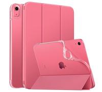 MoKo Case for New iPad (A16) 11th Generation 2025/10th Gen 2022, iPad 11/10.9" Cover Soft TPU Translucent Frosted Back Cover Slim Shell Protective with Adjustable Angles, Auto Wake/Sleep,Watermelon