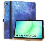 MoKo Case for Samsung Galaxy Tab A11+ /A9+ Plus 11 Inch, Blue Starry Sky