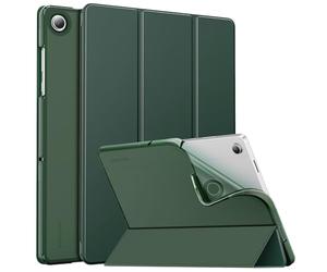 MoKo Case for Samsung Galaxy Tab A11+ Plus 11 inch 2025/ A9+ Plus 2023 with Soft TPU Translucent Back Protective Cover, Samsung A11+/ A9+ Tablet Case, Auto Wake/Sleep, Midnight Green