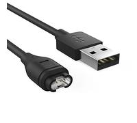 MoKo Charger Cable Compatible with Garmin Fenix 7/7S/7X/6/6S/6X Pro/5/5S/5X Plus/Vivoactive 3/4/4S/Forerunner 45/55/245/745/945/Venu 2S/2 Plus/Instinct, USB Data Sync Charging Cable - Black