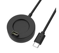 MoKo Charger Compatible with Garmin Fenix 7/7 Pro/7S/7S Pro/7X/7X Pro/6/6X/6S/5/5 Plus/5X/5X Plus/5S/Forerunner 965/945/645/Instinct, Magnetic Charging Dock with 3.3 ft/1 m USB-C Charging Cable, Black