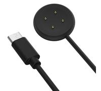 MoKo Charger Compatible with Google Pixel Watch 3/Pixel Watch 2, Magnetic Charging Dock with 3.3FT/1M USB-C Charging Cable Cord for Fitbit Ace LTE/Versa 4/Versa 3/Sense 2/Sense, Black