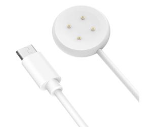 MoKo Charger Compatible with Google Pixel Watch 3/Pixel Watch 2, Magnetic Charging Dock with 3.3FT/1M USB-C Charging Cable Cord for Fitbit Ace LTE/Versa 4/Versa 3/Sense 2/Sense, White