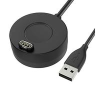 MoKo Charger Dock Compatible with Garmin Vivoactive 3/4/4S/Fenix 7/7S/7X/6/6S/6X Pro/5/5S/5X Plus/Forerunner 45/55/245/745/945/Venu 2/2 Plus/Sq/Instinct/Epix 2, USB Data Sync Charging Station, Black