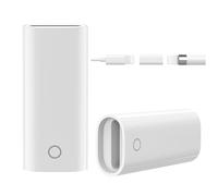 MoKo Charging Adapter Compatible with Apple Pencil, 2-PACK Portable Charging Cable Connector Female to Female Cable Convertor Fit with Apple iPad Pro Pencil, White