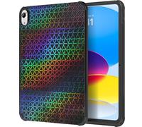 MoKo Clear Case for iPad (A16) 11th Generation 2025 11-inch/10th Generation 2022 10.9 inch, Lightweight Soft TPU, Anti-Scratch Ultra Slim Tablet Cover, Shockproof Impact Resistant, Dazzle Geometric