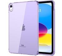 MoKo Clear Case for iPad(A16) 11th Generation 2025 11-inch/10th Generation 2022 10.9 inch, Lightweight Soft TPU, Anti-Scratch Ultra Clear Tablet Cover, Shockproof Impact Resistant, Lilac Purple