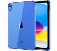 MoKo Clear Case for iPad (A16) 11th Generation 2025 11-inch/10th Generation 2022 10.9 inch, Lightweight Soft TPU, Anti-Scratch Ultra Transparent Cover, Shockproof Impact Resistant, Navy Blue/Clear