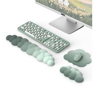MoKo Cloud Wrist Rest for Keyboard and Mouse with Mouse Pad, Green