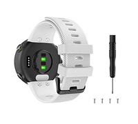 MoKo Compatible with Garmin Forerunner 45/Swim 2, Silicone Replacement Band for Watch, White