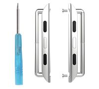 MoKo Compatible with iWatch Connector/Clasp, Metal Strap Clasp for All Models for iWatch 38mm Series 6/5/4/3/2/1/SE, Silver (Not Compatible with iWatch 42mm)