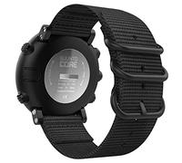 MoKo Compatible with Suunto Core Strap, Adjustable Woven Nylon Replacement Wrist Band with Double Buckle Ring for Suunto Core Smart Watch - Black
