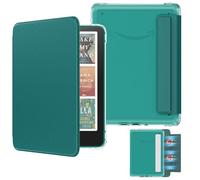 MoKo Detachable Magnetic Case for All-new 7" Kindle Paperwhite 12th Generation 2024 & Kindle Colorsoft 2024/2025,Ultra Clear Back Scratch-Proof Light & Shell Cover with Auto Wake/Sleep, Jade Green