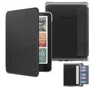 MoKo Detachable Magnetic Case for All-new 7" Kindle Paperwhite 12th Generation 2024 & Kindle Colorsoft 2024/2025,Ultra Clear Back Scratch-Proof Light & Shell Cover with Auto Wake/Sleep, Denim Black