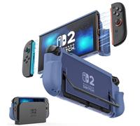 MoKo Dockable Cover for Nintendo Switch 2 (2025), Protective Case for Switch 2 with Quick-Release Joy-Con Design, TPU Frame & PC Back, Shockproof and Scratchproof, Blue