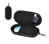 MoKo Double Glasses Case, Hard Shell Sunglasses case with Zipper and Hook