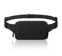 MoKo Fanny Packs for Women Men, Fashion Running Waist Packs, Crossbody Mini Bag Fanny Pack Belt Bag with Adjustable Strap for Running Outdoors Workout Travel Hiking Cycling, Black