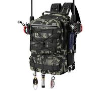 MoKo Fishing Backpack with Rod and Tackle Storage